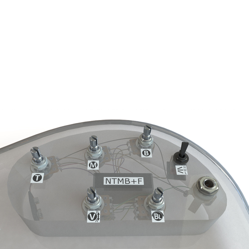 Bartolini HR-5.4AP/918 Pre-Wired Harness with 3-Band EQ, 5 Pots, 1 Toggle for Bass Guitar