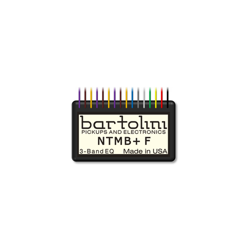 Bartolini NTMB+GF Bass Guitar Preamp Module, 3-Band EQ with Pre-wired Gain Trimmer