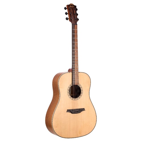 Bromo BAT1 Tahoma Series Dreadnought Acoustic Guitar with Solid Spruce Top and Mahogany Back