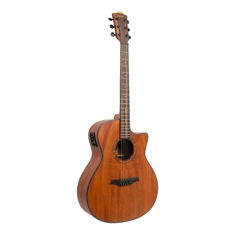 Bromo BAT2MCE Tahoma Grand Auditorium Acoustic Guitar with Solid Mahogany Top and Pickup