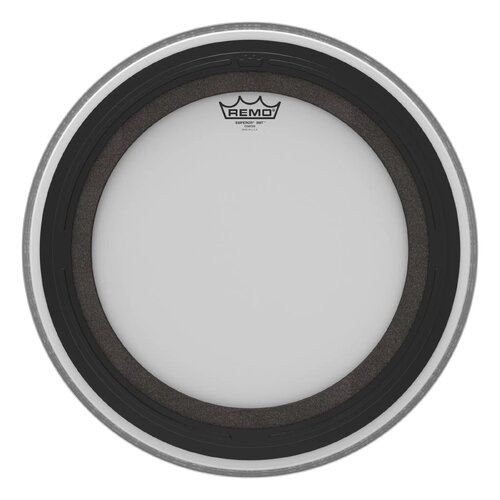 REMO White Coated Emperor SMT Coated Bass Drum Head, 18"