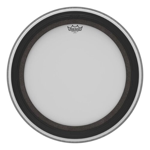 REMO White Coated Emperor SMT Coated Bass Drum Head, 22"