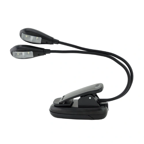 Big Band Twin LED Clip-On Light - Black