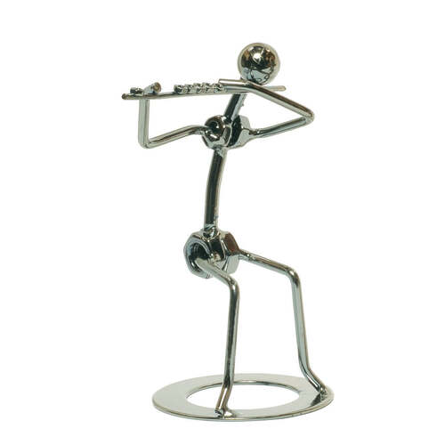 Big Band Metal Figurine - Flute Player BBS-FL-CHR