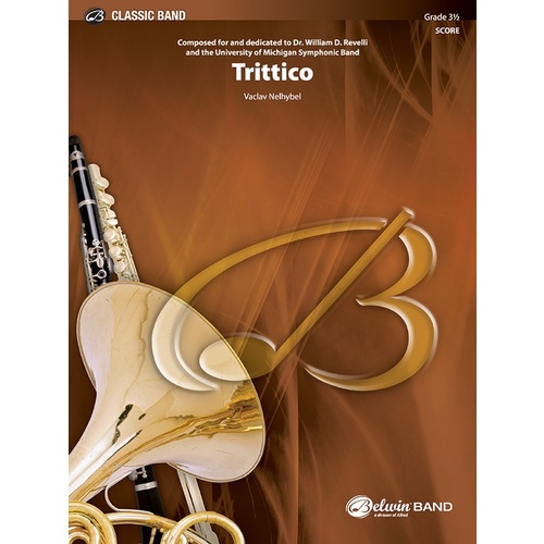 Trittico CB Grade 3.5 Conductor Score - Concert Band Sheet Music