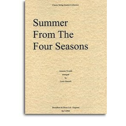 Four Seasons Summer String Quartet Parts