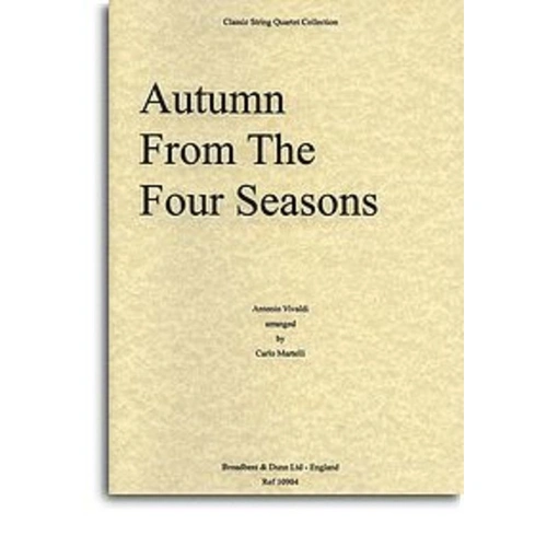 Four Seasons Autumn String Quartet Parts