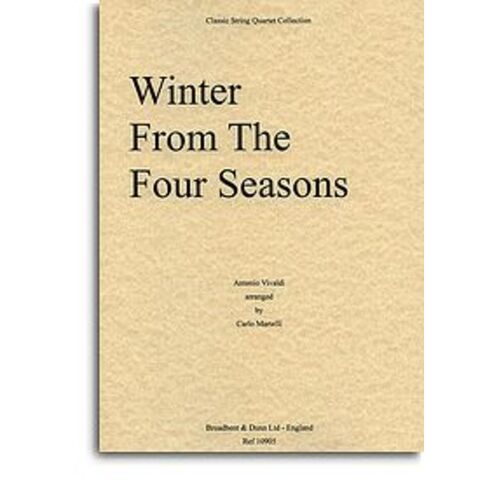 Four Seasons Winter String Quartet Parts Book