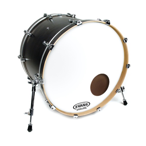 Evans EQ3 Resonant Coated White Bass Drum Head, 18 Inch *SKIN ONLY*