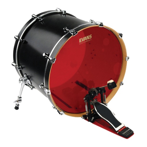 Evans Hydraulic Red Bass Drum Head, 20 Inch *SKIN ONLY*