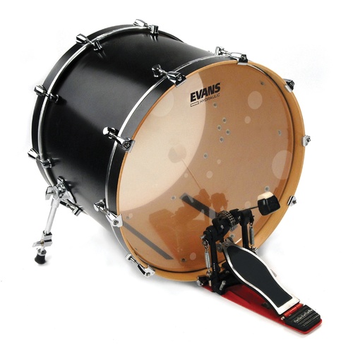 Evans Hydraulic Glass (Clear) Bass Drum Head, 22 Inch *SKIN ONLY*