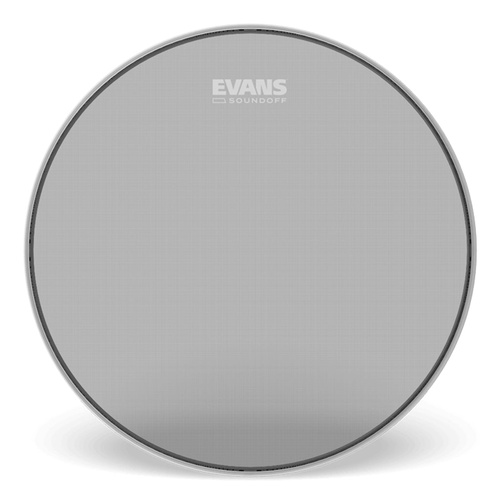 Evans 24in SoundOff Bass Drumhead, Single-Ply Mesh, Reduces Volume, Compatible with Drum Triggers, Made in USA