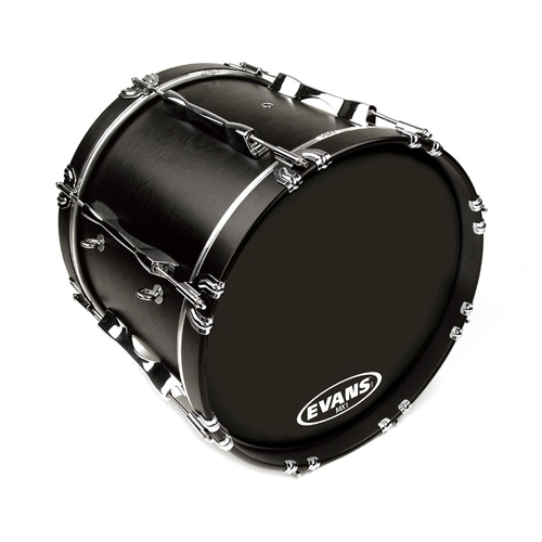 Evans MX1 Black Marching Bass Drum Head, 30 Inch *SKIN ONLY*