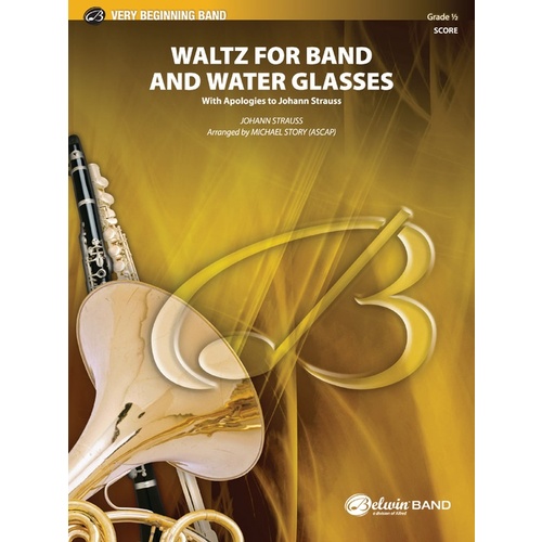 Waltz for Band and Water Glasses Concert Band Sheet Music Grade 0.5 Score