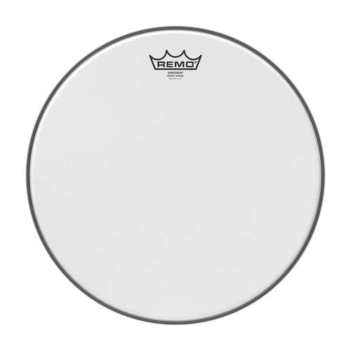 Remo 14" Emperor White Suede