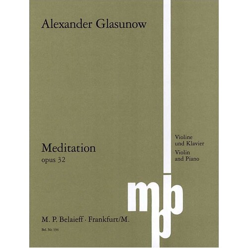 Meditation Violin/Piano Book