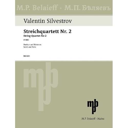 Silvestrov - String Quartet No 2 Score/Parts Book