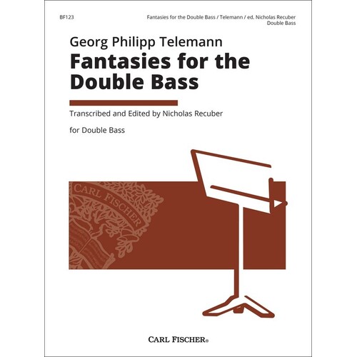 Telemann - Fantasies For The Double Bass (Softcover Book)