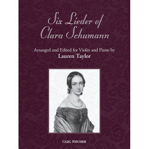 6 Lieder Of Clara Schumann For Violin/Piano Softcover Book (Violin)