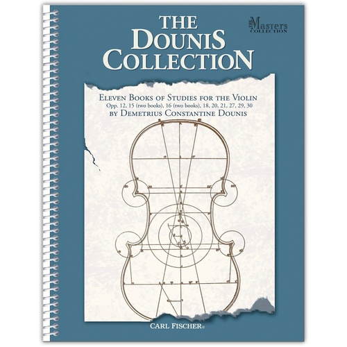 Dounis Collection Eleven Books of Studies for Violin Spiral-Bound by Demetrius Constantine Carl Fischer BF16SB