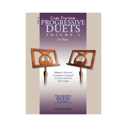 Progressive Duets Vol 2 for Double Bass by Carl Fischer, 48 Pages