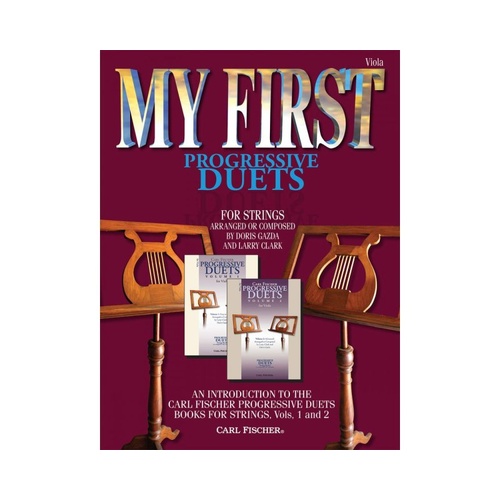 My First Progressive Duets for 2 Violas by Carl Fischer, 32 Pages