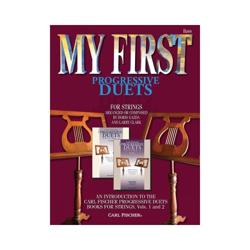 My First Progressive Duets for 2 Double Basses by Doris Gazda and Larry Clark, 32 Pages, Carl Fischer