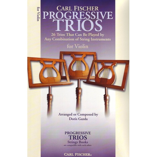 Progressive Trios for Strings by Doris Gazda, Violin, 48 Pages, Carl Fischer