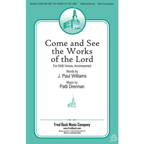 Come And See The Works Of The Lord Sab Book