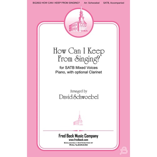 How Can I Keep From Singing SATB Book