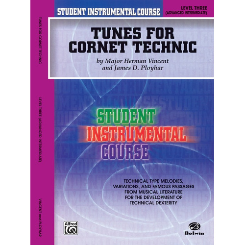 Tunes for Cornet/Trumpet Technic Level 3 by Vincent/Ployhar - Trumpet Sheet Music and Method Book