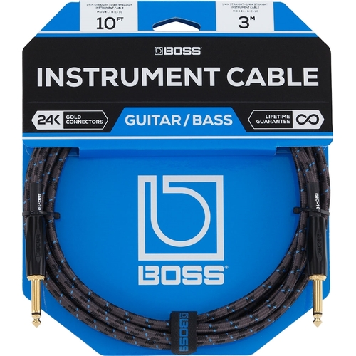 Boss Guitar Lead Cable 10F/3M  Straight to Straight