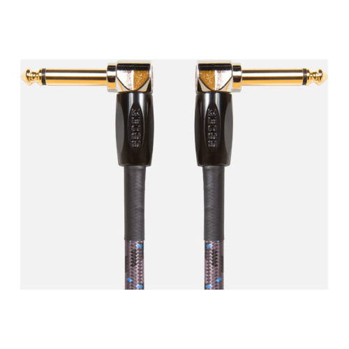 BOSS BIC-PC 6-Inch Patch Cable - Right-Angle 1/4-Inch Connectors, Tone Preserving, Ideal for Compact Pedals - Individual or 3-Pack Option