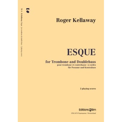 Esque For Trombone And Double Bass Book