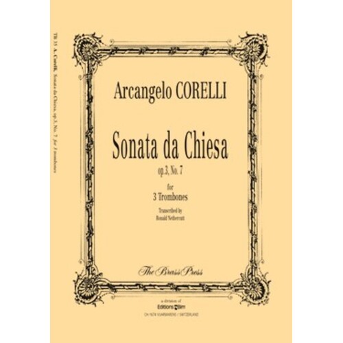 Sonata Da Chiesa Op 3 No 7 Trombone Trio Book