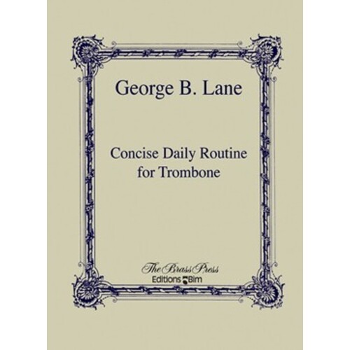 Concise Daily Routine For Trombone Book