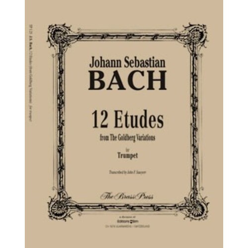 12 Etudes From Goldberg Variations Trumpet Book