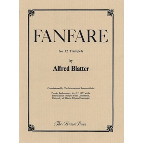 Fanfare For Twelve Trumpets Book