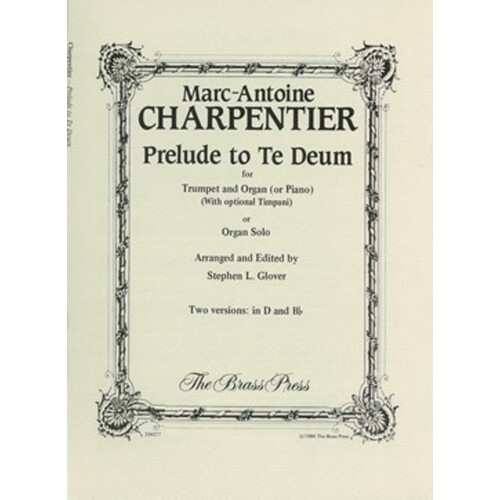 Prelude To Te Deum Trumpet And Organ Book