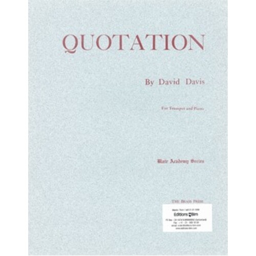 Quotation Trumpet Piano Book