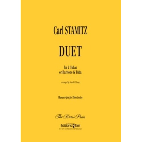 Duet For 2 Tubas Or Baritone And Tuba Book
