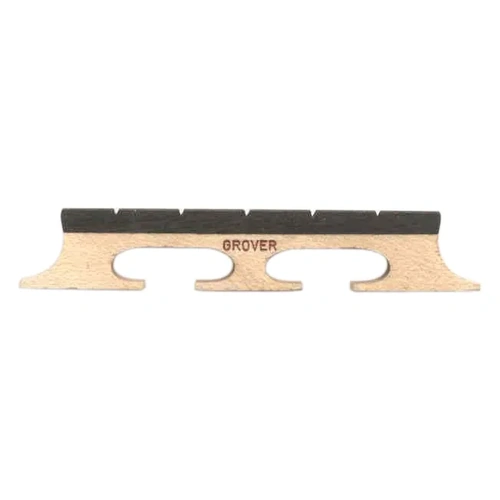 Grover Minstrel 1/2 Inch 5-String Banjo Bridge with Ebony Saddle - BJ772