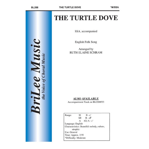 The Turtle Dove SSA Choral Sheet Music