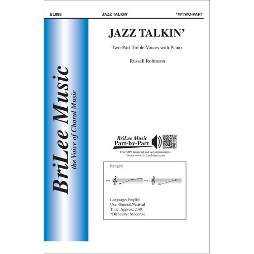 Jazz Talkin 2 Part Treble (Octavo) Book