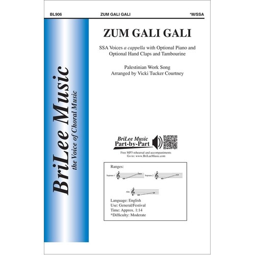 Zum Gali Gali SSA A Cappella (Octavo) Book