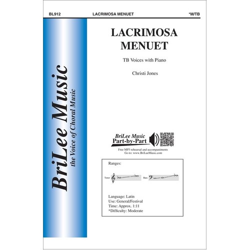 Lacrimosa Menuet TB (Octavo) Book