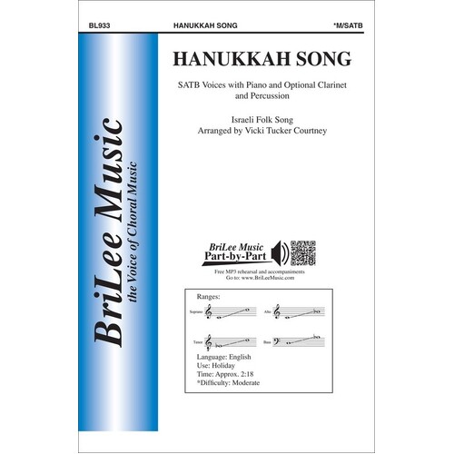 Hanukkah Song SATB (Octavo) Book