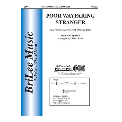 Poor Wayfaring Stranger SSA A Cappella Opt Piano (Octavo) Book