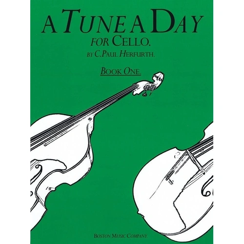 A Tune A Day for Cello Book 1 by C. Paul Herfurth, 36 Pages, Boston Music
