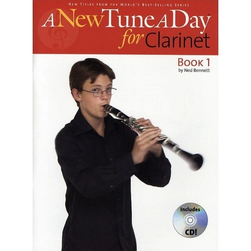 A New Tune A Day for Clarinet Book 1 with CD - 48 pages, Boston Music, updated tutor series for clarinet players.
